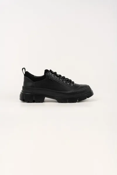Topánky Na Platforme Karl Lagerfeld Jeans Trekka Mens Hiker Lace Shoe Black Lthr