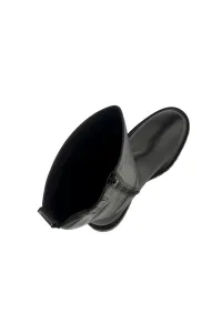 Čižmy Karl Lagerfeld Binky High Leg Boot Black Lthr