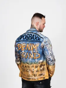 Pánska bunda CIPO & BAXX CJ265 BLUE GOLD Farba: Modrá, Konfekčná veľkosť: M