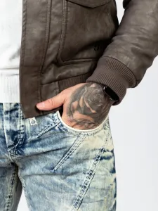 Pánska bunda CIPO & BAXX CM164 BEIGE Farba: Hnedá, Konfekčná veľkosť: M
