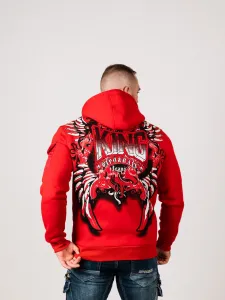 Pánska mikina CIPO & BAXX CL552 RED Farba: Červená, Konfekčná veľkosť: M
