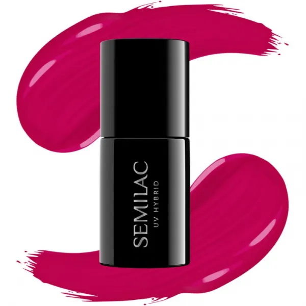 Semilac UV Hybrid Tropical Drinks gélový lak na nechty odtieň 103 Elegant Raspberry 7 ml
