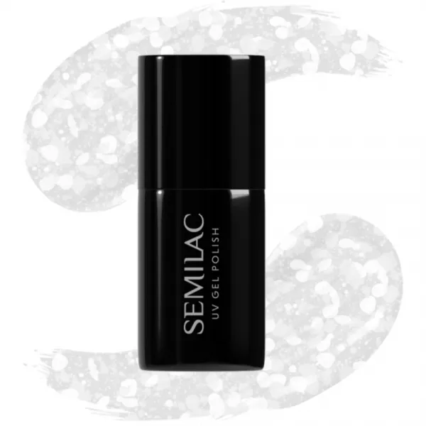 Semilac UV Hybrid Crushed_ICE gélový lak na nechty s použitím UV/LED lampy odtieň 490 Ice Crushed 7 ml