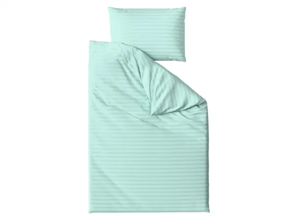 Hotelové obliečky z mikrovlákna JASMINE mentolové - prúžok 2 cm Rozmer obliečok: 70 x 90 cm | 140 x 220 cm