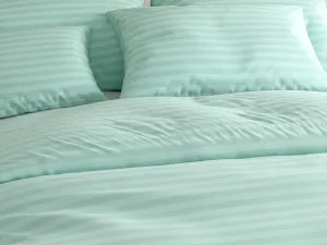 Hotelové obliečky z mikrovlákna JASMINE mentolové - prúžok 2 cm Rozmer obliečok: 70 x 90 cm | 140 x 220 cm