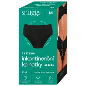 SNUGGS Inkontinenčné nohavičky ultra silná absorpcia veľkosť M čierna farba 1 ks