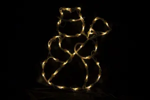 Vianočná LED dekorácia do okna - SNEHULIAK - 40 cm