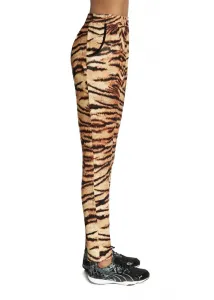 Bas Bleu Women's sweatpants COOL straight leg and animal print