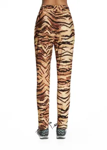 Bas Bleu Women's sweatpants COOL straight leg and animal print