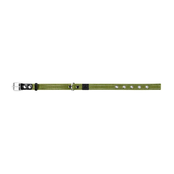 Bavlnený reflexný obojok dvojvrstvový, Obvod krku: dĺžka: 41-53 cm, širka: 25 mm