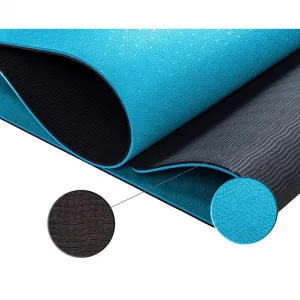 Fitness podložka na jogu 190 × 100 × 0,6 cm azúrová