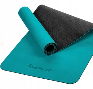Fitness podložka na jogu 190 × 100 × 0,6 cm tyrkysová