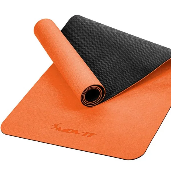Fitness podložka na jogu 190 × 100 × 0,6 cm oranžová