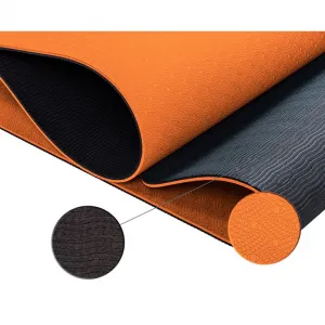 Fitness podložka na jogu 190 × 100 × 0,6 cm oranžová