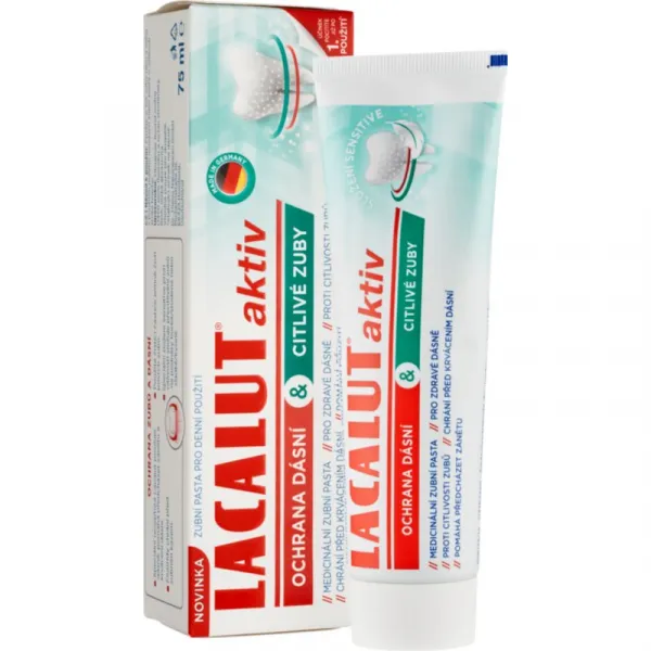 Lacalut Aktiv zubná pasta na ochranu zubov a ďasien 75 ml