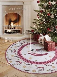 Koberec Toy's Delight Villeroy & Boch Rocking Horse krémový / červený kruh