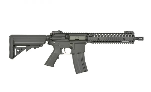 Airsoftový elektrický samopal S&T M4 Daniel Defense MK18 MOD1 kal. 6mm BB – čierny