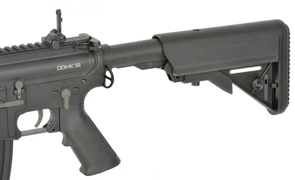 Airsoftový elektrický samopal S&T M4 Daniel Defense MK18 MOD1 kal. 6mm BB – čierny