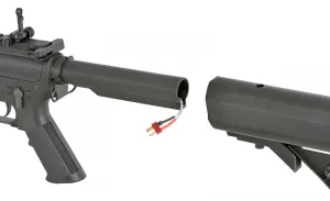 Airsoftový elektrický samopal S&T M4 Daniel Defense MK18 MOD1 kal. 6mm BB – čierny