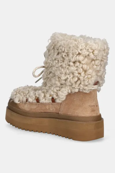 Snehule Tory Burch Mellow Shearling Lace Up Boot