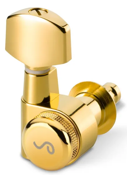 Schaller M6 Pin 6 left Gold Locking Staggered 19,5 + 21,0