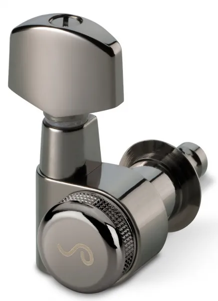 Schaller M6 Pin 6 left Ruthenium Locking Staggered 19,5 + 21,0