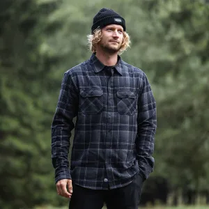 HORSEFEATHERS Vodoodpudivá technická košeľa Dough - anthracite BLACK velikost S