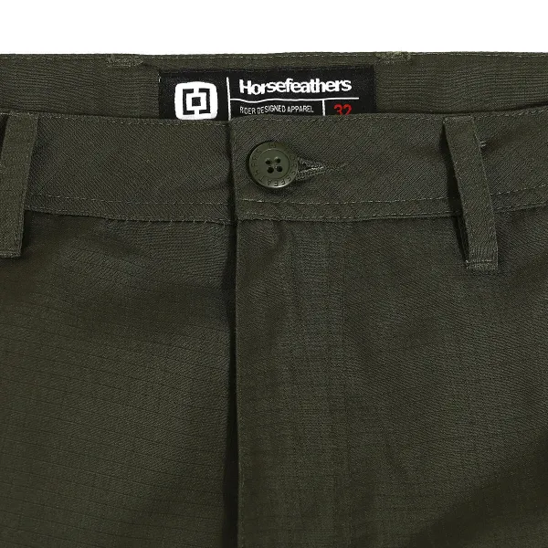HORSEFEATHERS Nohavice Captain II - khaki GREEN velikost 36