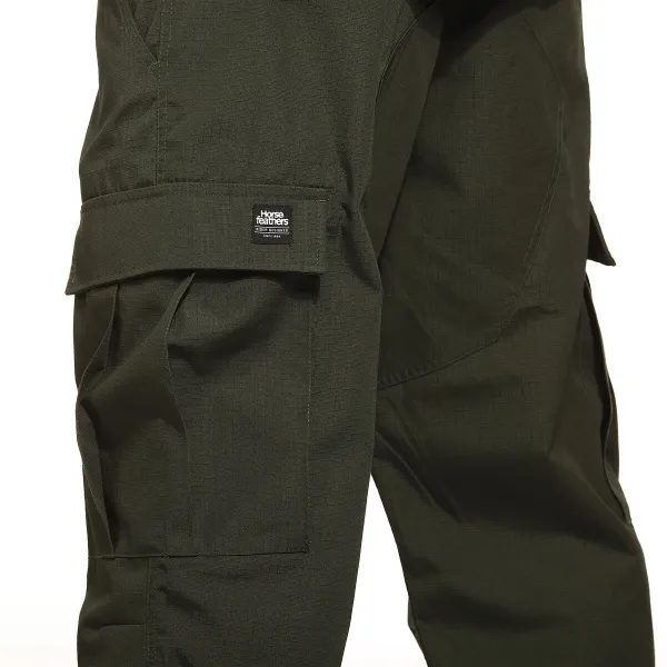 HORSEFEATHERS Nohavice Captain II - khaki GREEN velikost 36