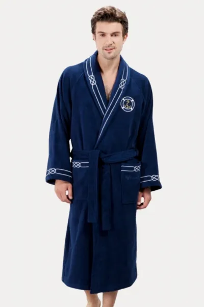 Soft Cotton Luxusný pánsky župan MARINE MAN s uterákom a s osuškou