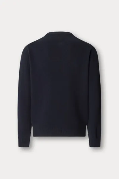 Sveter Hackett London Harry Knit Crew Midnight Blue