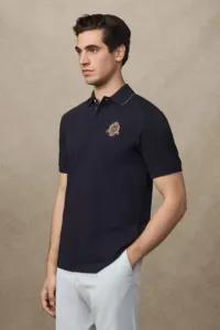 Tričko Hackett London Heritage Crest  Logo Midnight Blue