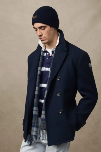 Bunda Hackett London Greenwich Peacoat Midnight Blue