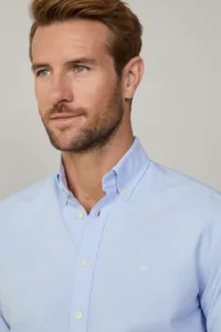 Košeľa Hackett London Washed Oxford Sky Blue