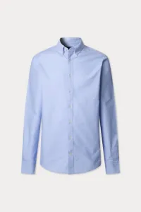 Košeľa Hackett London Washed Oxford Sky Blue