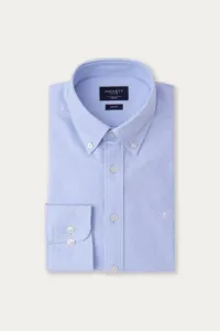 Košeľa Hackett London Washed Oxford Sky Blue