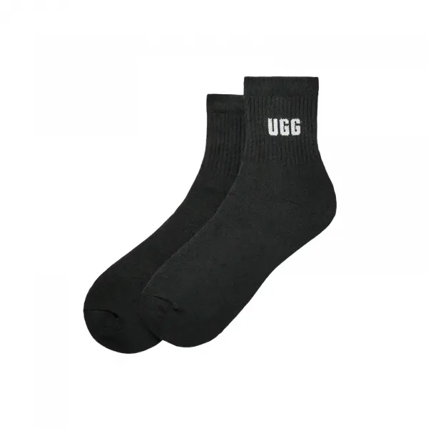 UGG Quinlin Logo Quarter 2 Pack "White Black" (1171623-WHITE-BLACK)