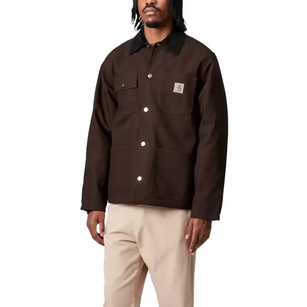 Carhartt WIP Michigan Coat "Tobacco Black" (I015261-1YL01)