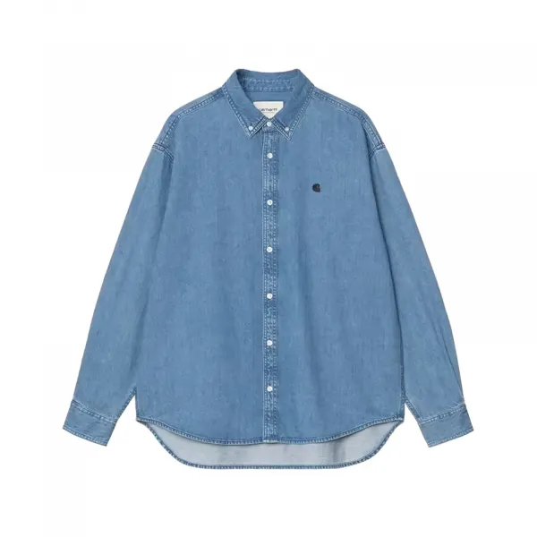 Carhartt WIP L/S Lucas Shirt "Blue Stone Washed" (I034525-0106)