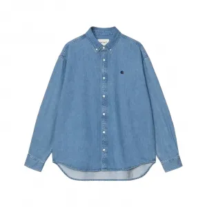 Carhartt WIP L/S Lucas Shirt "Blue Stone Washed" (I034525-0106)