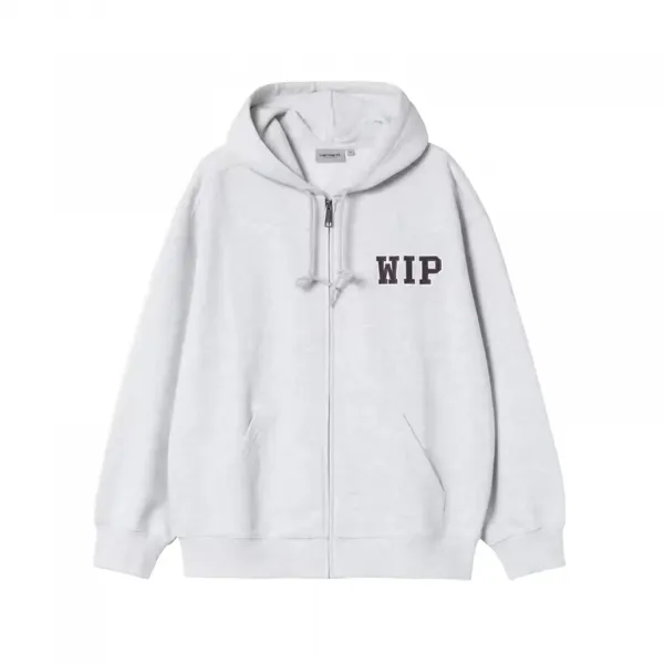 Carhartt WIP Hooded Mini WIP Sweat Jacket "Ash Heather" (I035619-48206)