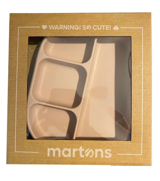 Martons tanier s krytom na 4 časti rozdelené, Rose pink