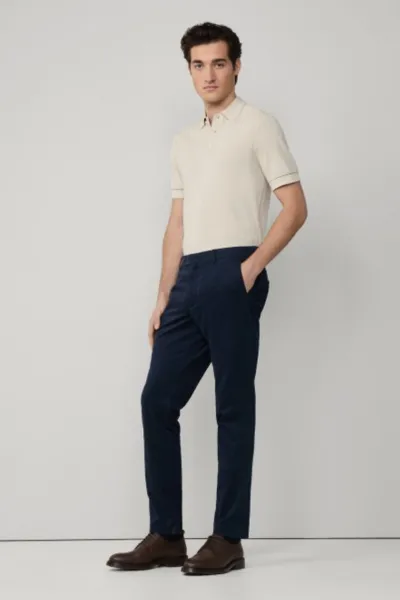 Nohavice Hackett London C Chino Kensington Navy Blazer