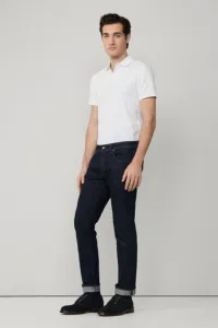 Džínsy Hackett London Rinse Wash Denim Denim Blue