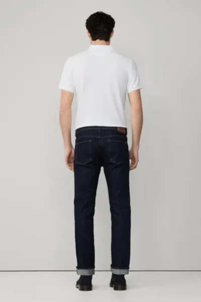 Džínsy Hackett London Rinse Wash Denim Denim Blue