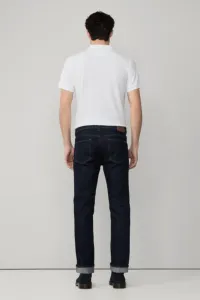 Džínsy Hackett London Rinse Wash Denim Denim Blue