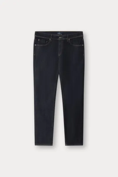 Džínsy Hackett London Rinse Wash Denim Denim Blue