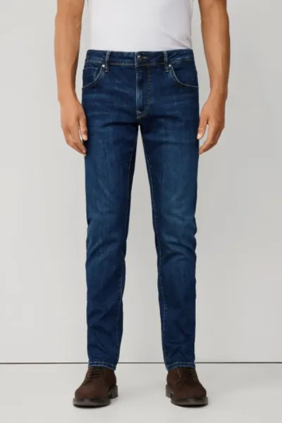 Džínsy Hackett London Powerflex Vntge Wsh Denim Blue