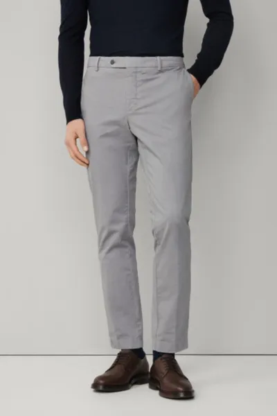 Nohavice Hackett London Chino Kensington Metal Grey