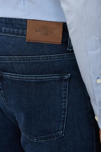 Džínsy Hackett London Lux Dk Denim Denim Blue